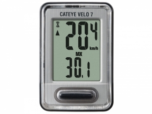 CATEYE Cyklopočítač CAT Velo 7 VL520 černá/stříbrná