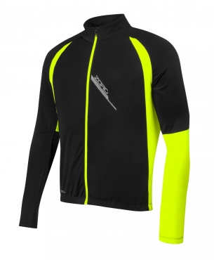 bunda dres FORCE ZORO dlouhý rukáv černo-fluo