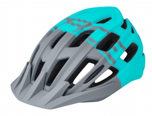 přilba FORCE CORELLA MTB, šedo-tyrkysová L-XL