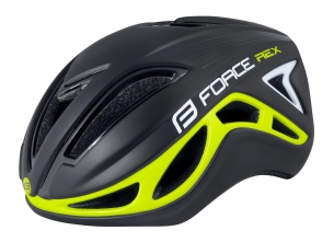 přilba FORCE REX černo-fluo M-L
