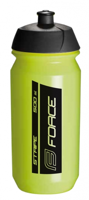 láhev FORCE STRIPE 0,5 l, fluo-černá