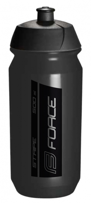 láhev FORCE STRIPE 0,5 l, černá