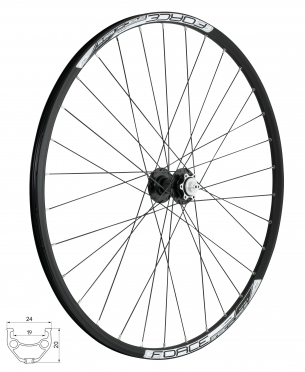 kolo přední FORCE BASIC DISC 622x19 F80450-6d 32d