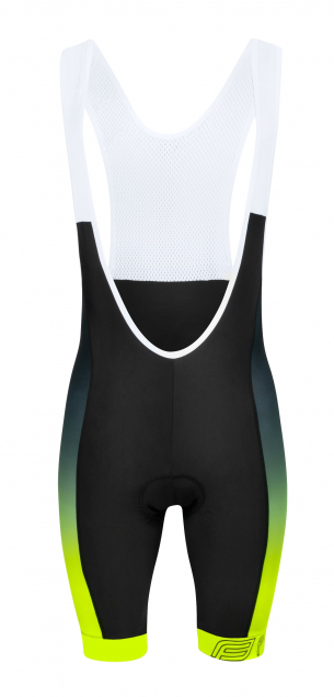 kraťasy FORCE B40 se šráky a vložkou,črn-fluo XS