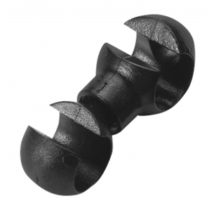 držák FORCE bowdenů 4.0-5.5 dvojitý-otočný, černý