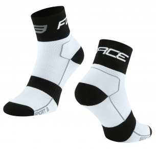 ponožky FORCE SPORT 3 bílo-černé