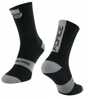 ponožky FORCE LONG PRO černo-šedé