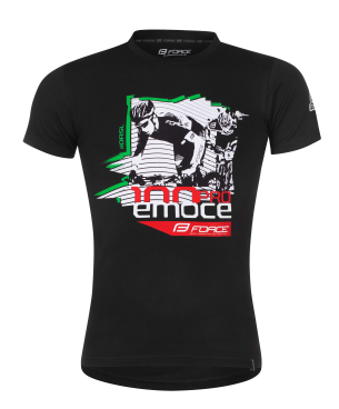 triko FORCE DRÁSAL krátký rukáv černé
