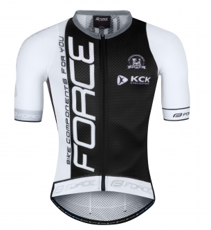 dres Force TEAM PRO PLUS krátký rukáv černo-šedý