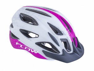 AUTHOR Přilba Flow Inmold X9 58-61cm (192 bílá/růžová-neonová)