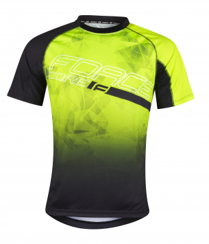 dres FORCE MTB CORE fluo-černý