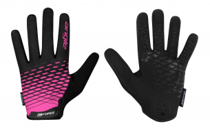 rukavice FORCE MTB ANGLE letní, růžovo-černé L