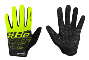 rukavice FORCE MTB SWIPE letní,černo-fluo M