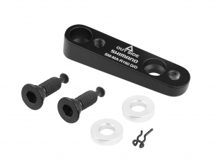 adaptér zadní SHIMANO FLAT/FLAT 160mm, černý adaptér zadní SHIMANO FLAT/FLAT 160mm, černý