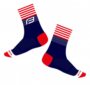 ponožky FORCE STREAK, modro-červené L-XL/42-46