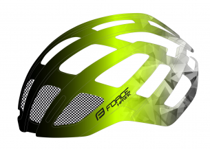 přilba FORCE HAWK, černo-fluo S - M
