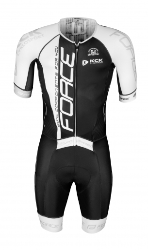 kombinéza FORCE TEAM PRO černo-bílá