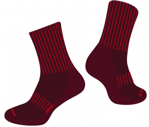 ponožky FORCE ARCTIC, bordó-červené L-XL/42-47