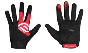 rukavice FORCE MTB POWER černo červené