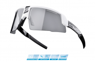 brýle FORCE IGNITE bílo-černé, fotochromatická skla