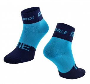 ponožky FORCE ONE modré L-XL/42-47