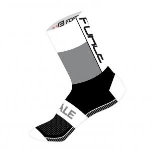 ponožky FORCE HALE, bílo-šedo-černé L-XL/42-47