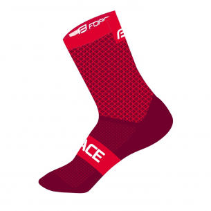 ponožky FORCE TRACE, červené L-XL/42-47