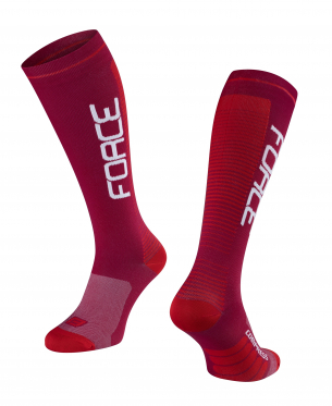 ponožky F COMPRESS bordó-červené L-XL/42-47