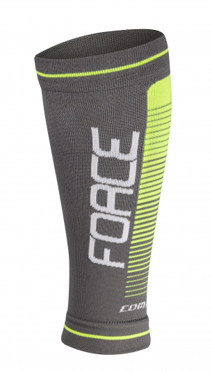 návleky FORCE COMPRESS šedo-fluo L-XL