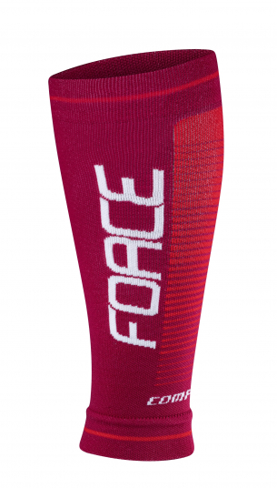 návleky FORCE COMPRESS bordó-červené L-XL
