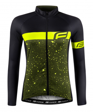 dres FORCE SPRAY LADY dlouhý rukáv army-fluo