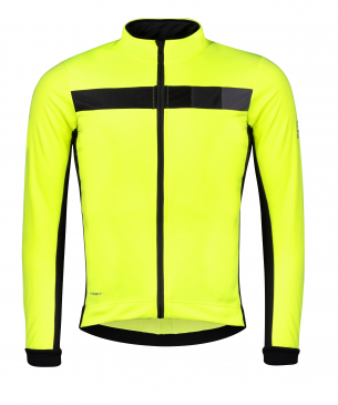 bunda FORCE FROST softshell pánská fluo-černá