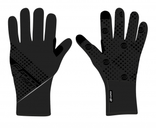 rukavice F VISION softshell, jaro-podzim,černé XXL
