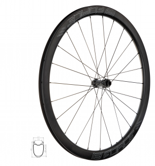 kolo přední siln. F.TEAM SP KARBON DISC 40 plášť.