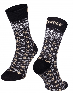 ponožky FORCE XMAS STAR, S-M/36-41