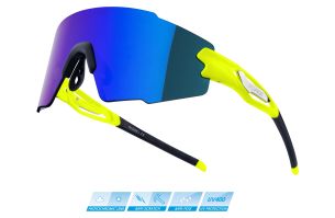 brýle FORCE MANTRA fluo, modrá zrc. sklo