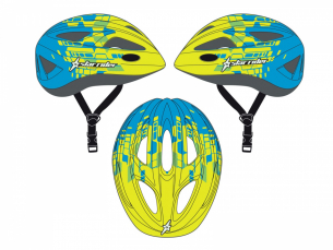 AUTHOR Přilba Star Rider Inmold 46-51 cm (213 žlutá-neonová/blue)