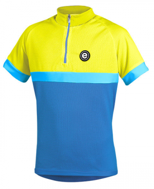 Etape dětský dres BAMBINO modrá/žlutá fluo