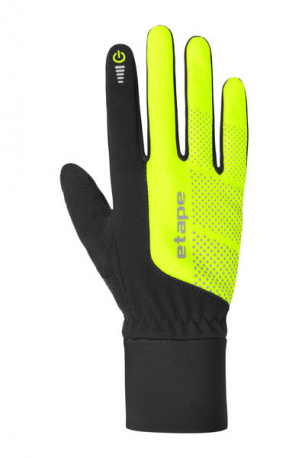 Etape rukavice SKIN WS+ černá/žlutá fluo