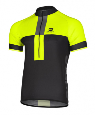 Etape pánský dres FACE černá/žlutá fluo