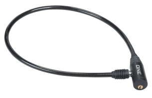 ONE - zámek LOOP 5.0, 650x8 mm, černá