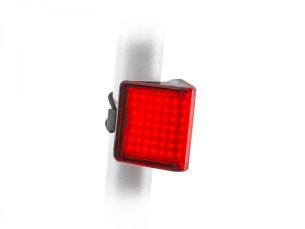 AUTHOR Světlo zad. V-Block360 USB CobLed 80 lm černá/červené-sklo