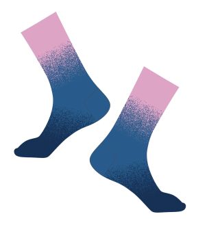 ponožky FORCE ETHOS, fialovo-modré L-XL/42-46