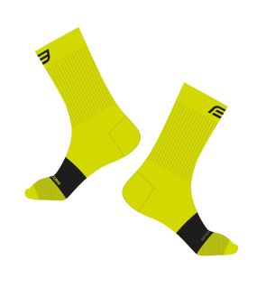 ponožky FORCE NOBLE, fluo-černé S-M/36-41