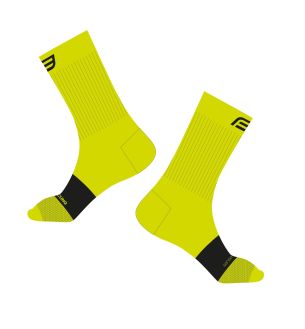 ponožky FORCE NOBLE, fluo-černé L-XL/42-46