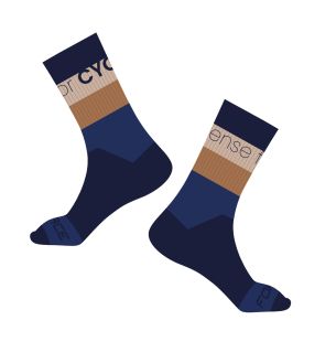 ponožky FORCE BLEND, tm. modro-hnědé L-XL/42-46