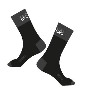 ponožky FORCE DIVIDED dlouhé, černé L-XL/42-46