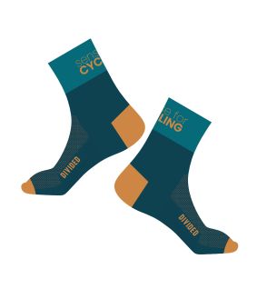 ponožky FORCE DIVIDED, modro-krémové L-XL/42-46