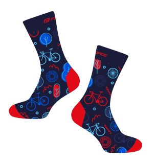 ponožky FORCE MINGLE, modro-červené S-M/36-41
