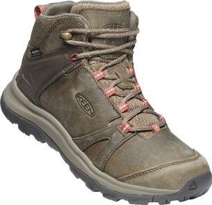 Keen TERRADORA II LEATHER MID WP WOMEN brindle/redwood US 10